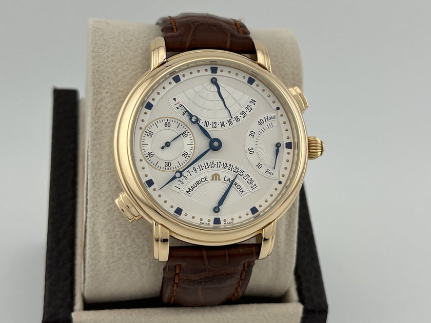 Maurice Lacroix Masterpiece Double Retrograde MP7018 18k Rose Gold 43m