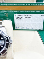 Rolex Submariner 116610 Black Dial Stainless Steel 40mm Box Paper 2014