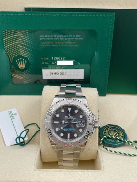 50% OFF! WOMENS ROLEX PLATINUM YACHT MASTER WATCH WITH BOX Ladies Rolex SS/Platinum Yachtmaster 500-00160 | Monarch  main image 2
