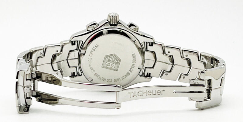 Tag Heuer Ladies Link Diamond Watch CJF1314.BA0580 MOP Dial Steel Box Paper