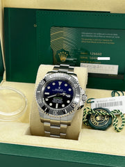 Rolex Deepsea Sea Dweller 126660 Black Blue James Cameron Steel Box Paper 2021