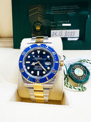 Rolex 126613LB Submariner 41mm Blue Ceramic 18K Yellow Gold Steel Box Paper 2022