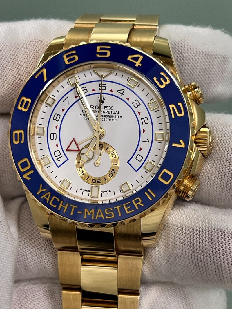 Rolex Yacht Master II 116688 Blue Ceramic 44mm 18K Yellow Gold Box Paper 2022