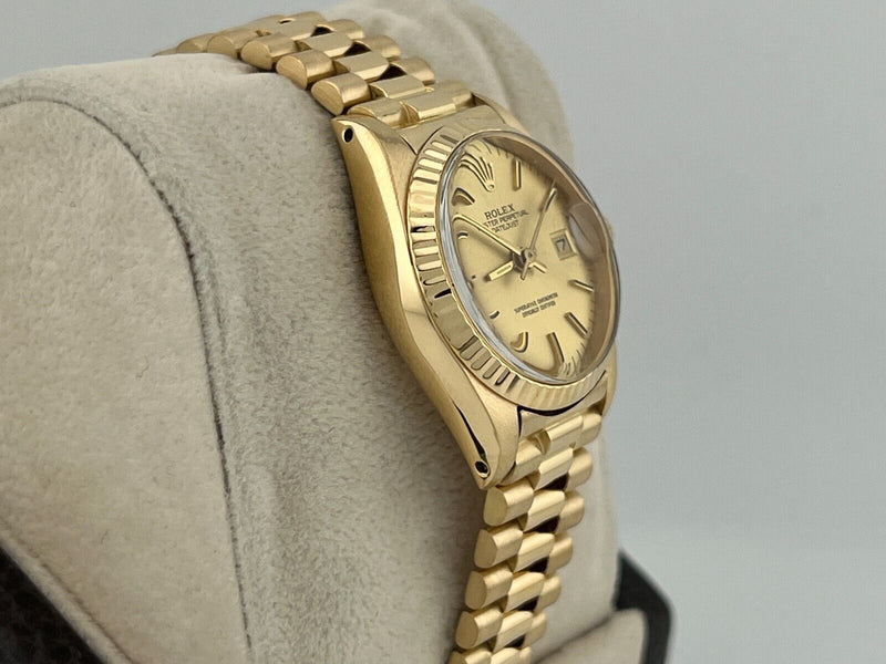 Rolex Ladies President Datejust 6917 Champagne Dial 18K Yellow Gold