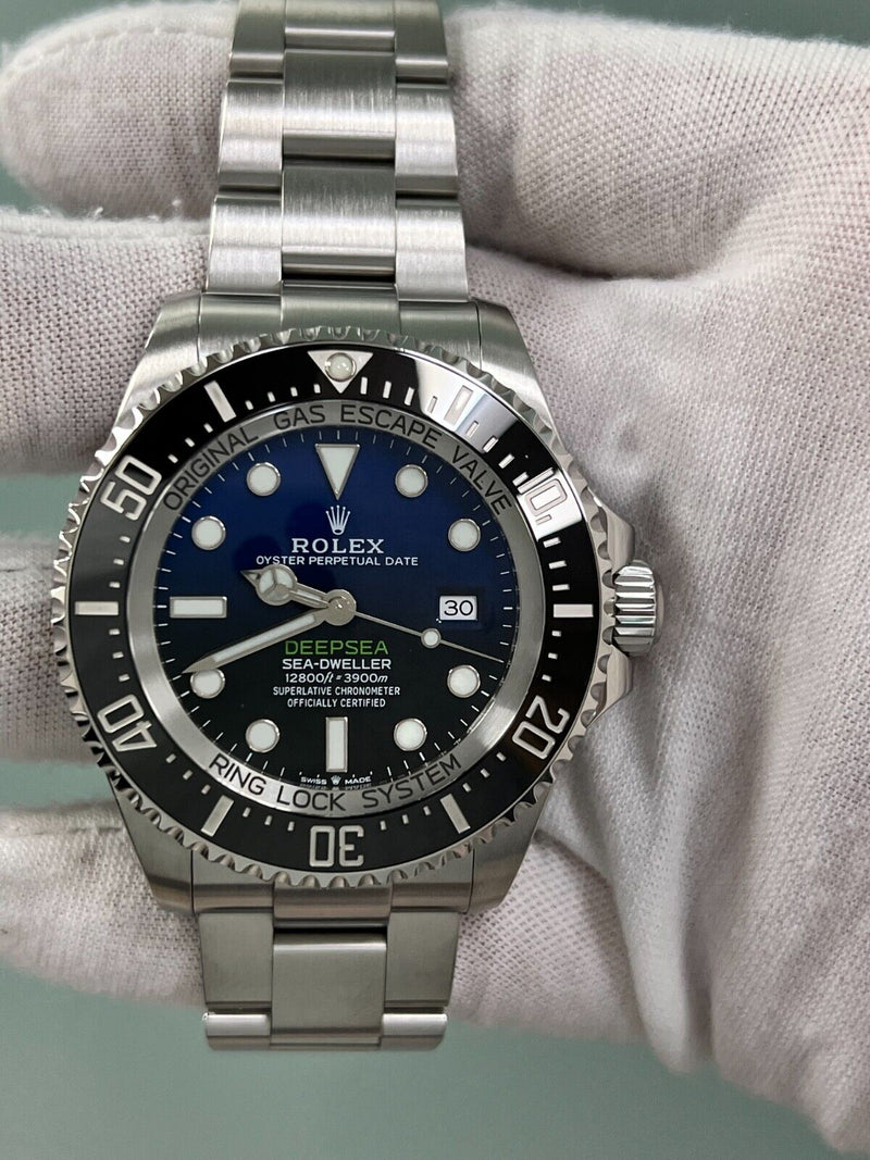 Rolex Sea Dweller Deepsea 126660 44mm James Cameron Black Blue Steel Box Paper