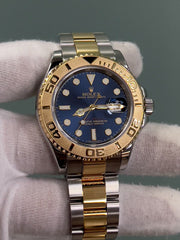 Rolex Yacht Master 16623 40mm Blue Dial 18K Gold Stainless Steel Box Paper 2015