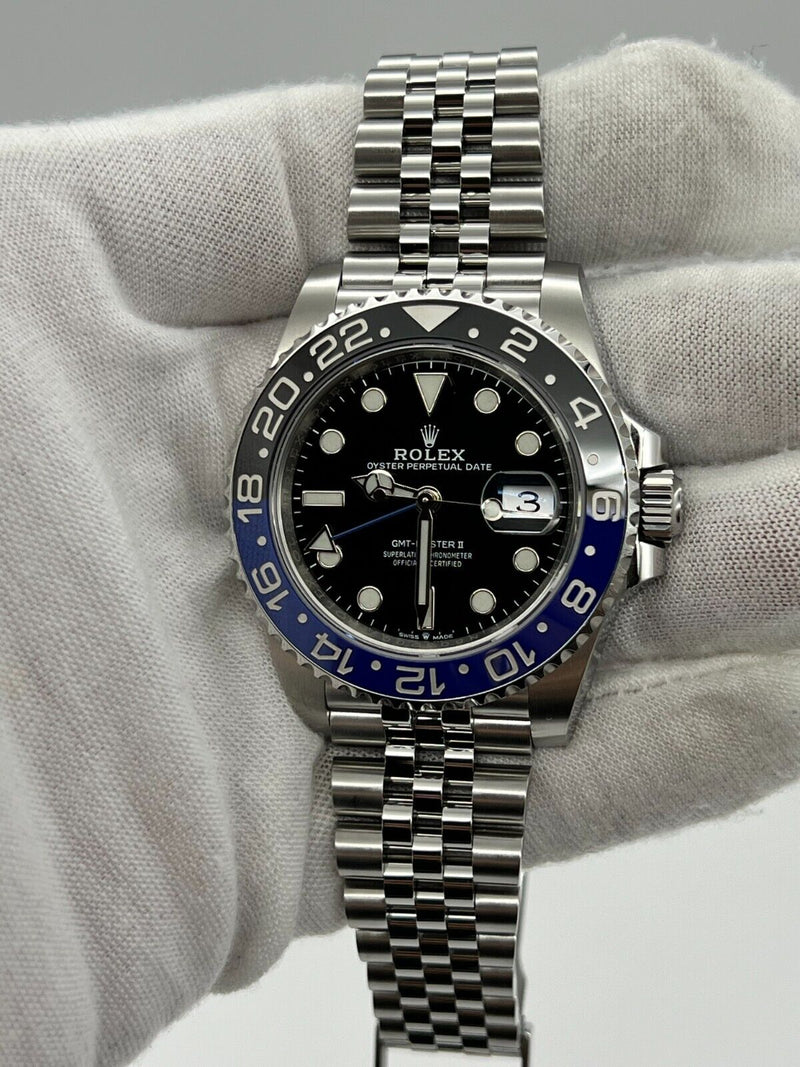 Rolex GMT Master II 126710BLNR Batgirl Jubilee Black Blue Steel Box Paper 2021