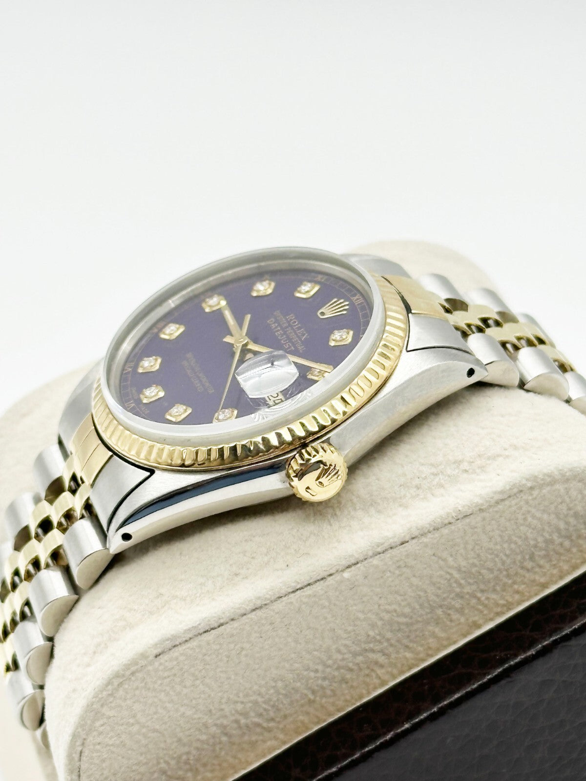 その他 daiana Rolex 16013 Datejust 36mm Purple Diamond Dial 18K Yellow
