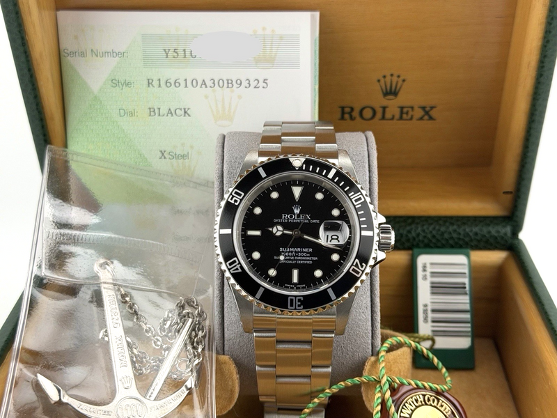 2003 Rolex Submariner Date 16610 40mm Black Dial Stainless Steel Box P