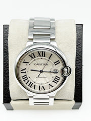 Cartier Ballon Bleu De Cartier Ref 3000 18K White Gold 42mm Box Paper