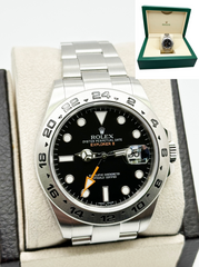 Rolex 216570 Explorer II Black Dial Stainless Steel Box 42mm