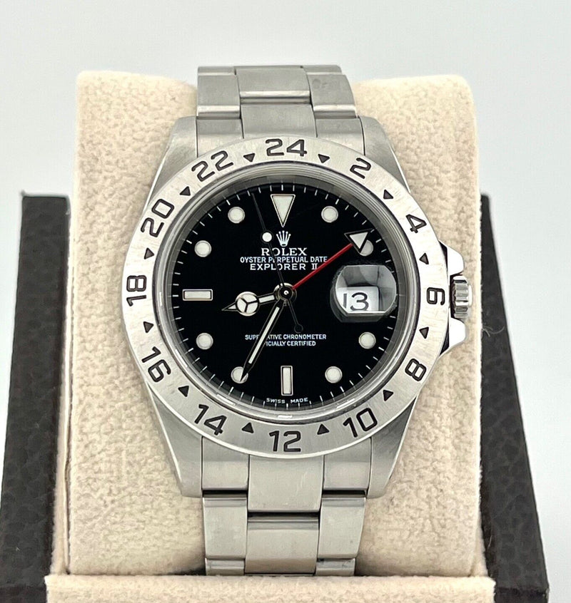 Rolex Explorer II 16570 40mm Black Dial Stainless Steel