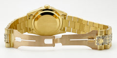 Rolex 18238 President Day Date Diamond Dial Bezel Band Lugs 18K Yellow Gold