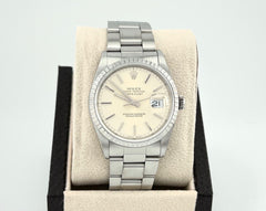 Rolex Datejust 16220 36mm Silver Dial Stainless Steel