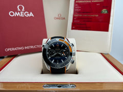 Omega Seamaster Planet Ocean 215.32.44.21.01.001 Steel Black Orange Box Paper