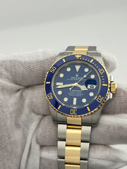 Rolex Submariner Blue 126613LB 41mm Ceramic 18K Yellow Gold Steel Box Paper 2023