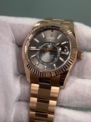 Rolex Sky Dweller 336935 Rhodium Dial 18K Everose Rose Gold Box Paper 2023