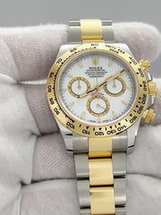 2024 Rolex Daytona 126503 White Dial 18K Yellow Gold Stainless Box Paper