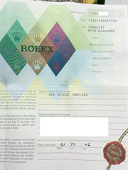 Rolex 116234 FACTORY Sodalite Diamond Dial Stainless 18K Gold Box Paper 2006