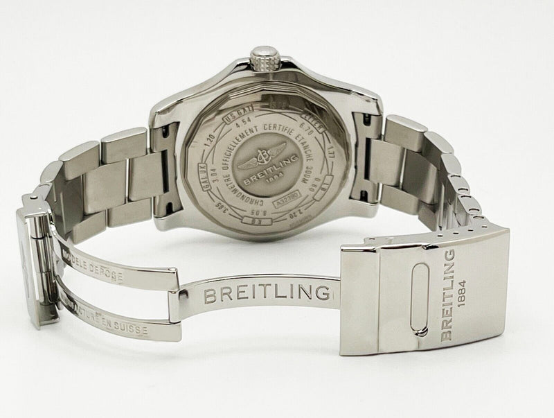 Breitling A32390 Avenger II GMT Blue Dial Stainless Steel Box Paper