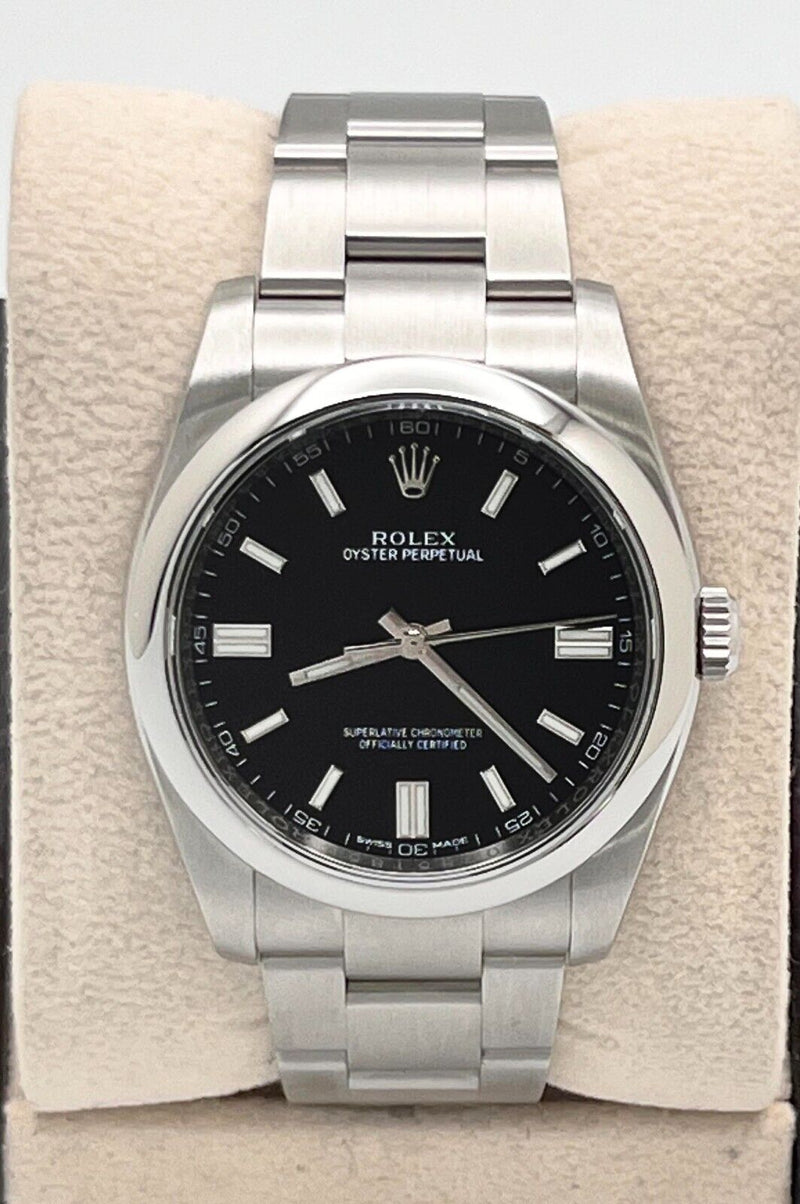 Rolex Oyster Perpetual 126000 Black Dial 36mm Stainless Steel Box