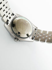 Rolex 178384 Datejust Midsize Silver Diamond Dial Bezel Steel Box Paper 31mm