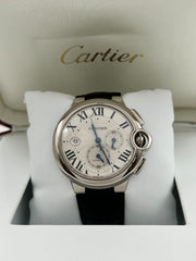 Cartier Ballon Bleu 3195 W6920005 42mm Chronograph 18K White Gold Box Paper