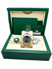 2023 Rolex 126334  Datejuts 41 Mint Green Dial Stainless Steel Box Paper