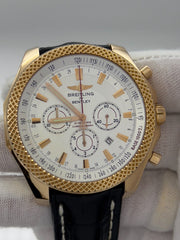 Breitling Bentley Barnato R25368 49mm 18K Rose Gold Leather Strap Box