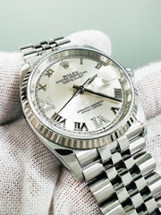 Rolex 126234 Datejust Roman Diamond 6 and 9 Steel Box Paper 2020