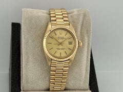 Rolex Ladies President Datejust 6917 Champagne Dial 18K Yellow Gold