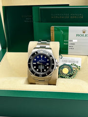 Rolex Sea Dweller Deepsea 126660 44mm James Cameron Black Blue Steel Box Paper