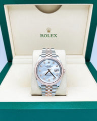 Rolex 126331 Datejust 41 MOP Diamond Dial Steel and 18K Rose Gold Box Paper 2021