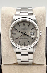 Rolex Datejust 36mm 16200 Silver Dial Stainless Steel 2002