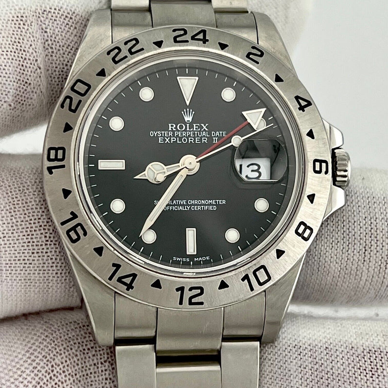 Rolex Explorer II 16570 40mm Black Dial Stainless Steel