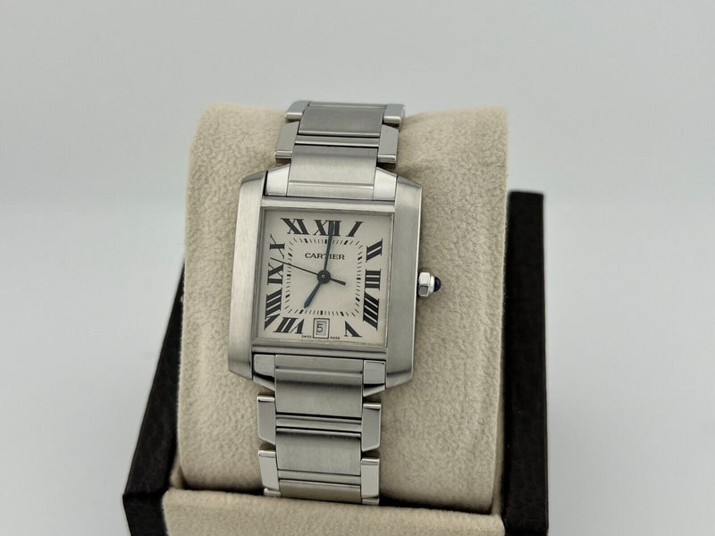 Cartier Tank Française 2302 W51002Q3 Stainless Steel Box Booklet