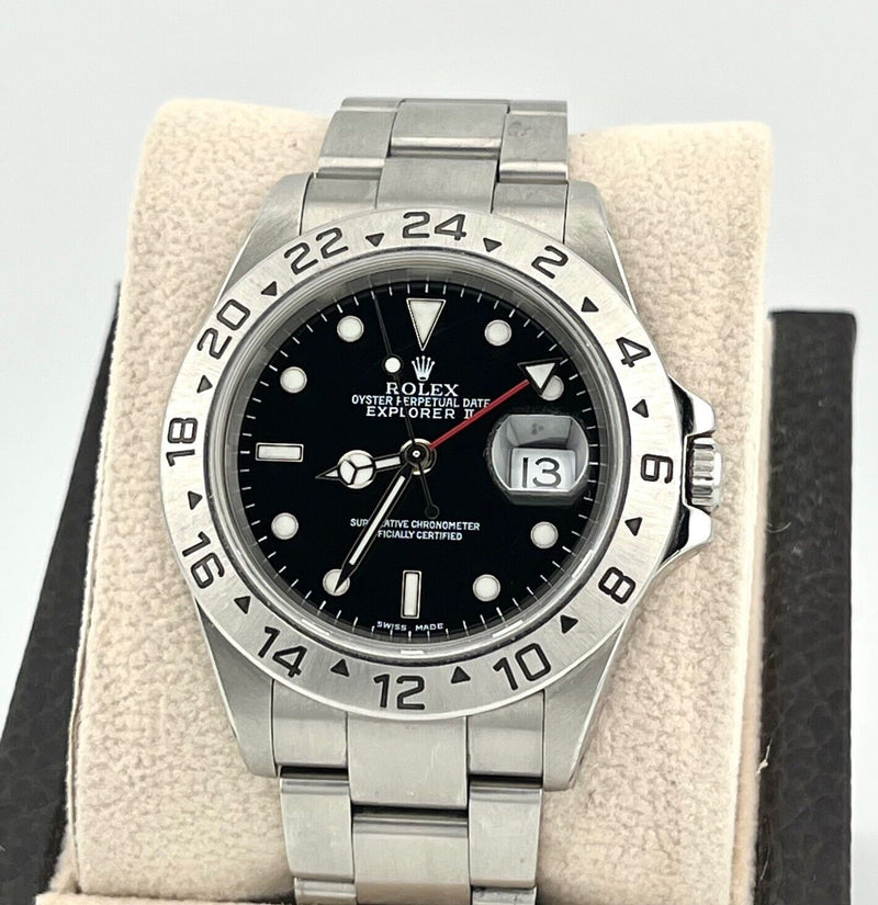 Rolex Explorer II 16570 40mm Black Dial Stainless Steel