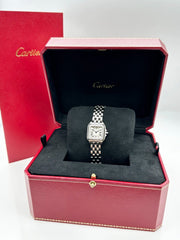 Cartier Panthere Ladies W4PN0007 4022 Diamond Bezel Stainless Steel Box Receipt