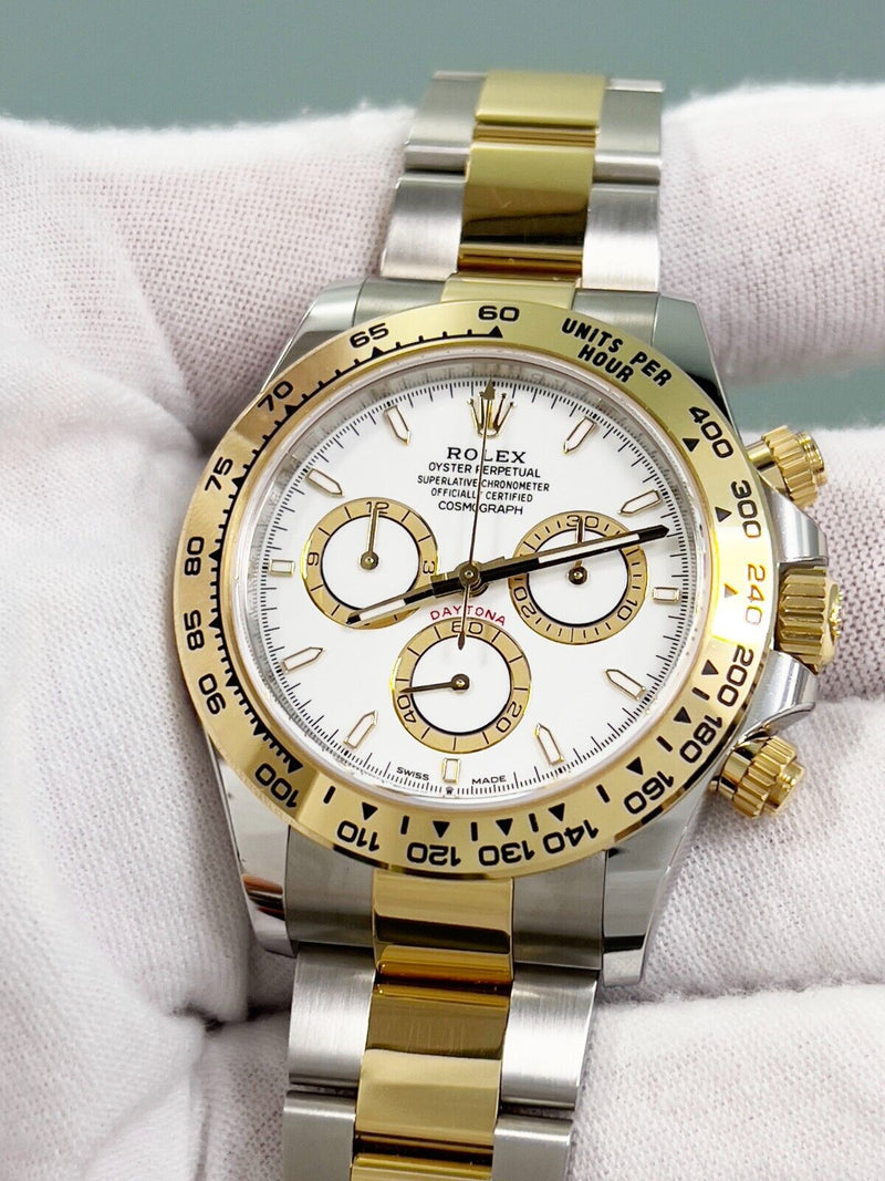 2024 Rolex Daytona 126503 White Dial 18K Yellow Gold Stainless Box Paper