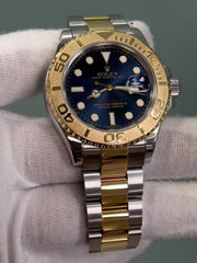 Rolex Yacht Master 16623 40mm Blue Dial 18K Gold Stainless Steel Box Paper 2015