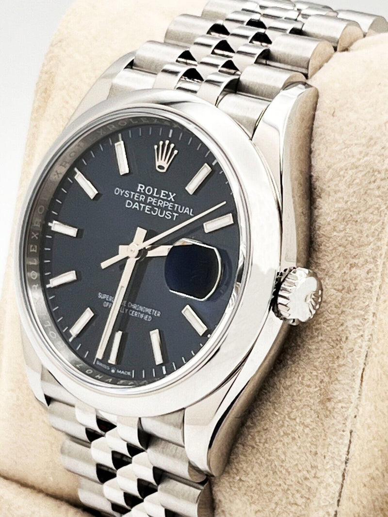 Rolex 126200 Datejust Jubilee 36mm Blue Dial Stainless Steel Box Paper 2021