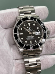 Rolex Submariner 16610 Date Black Dial Stainless Steel 40mm Box Paper 2003