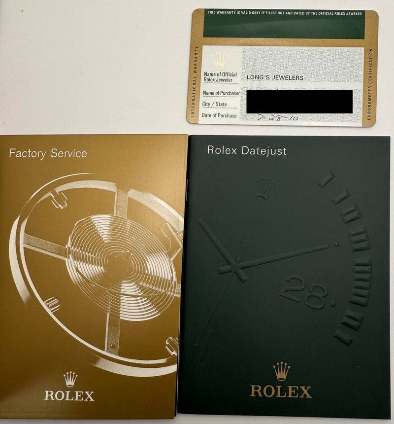 Rolex Datejust Midsize 31mm 178243 MOP Roman 18K Yellow Gold Steel Box Paper