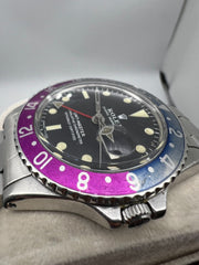 Vintage Rolex GMT MASTER 1675 Pepsi Fuchsia Bezel Long E Stainless Steel 1968