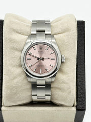 2024 Rolex Ladies Oyster Perpetual 276200 28mm Pink Dial Stainless Box Paper