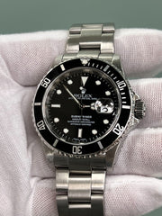 Rolex Submariner 16610 Date Black Dial Stainless Steel 40mm Box Paper 2003