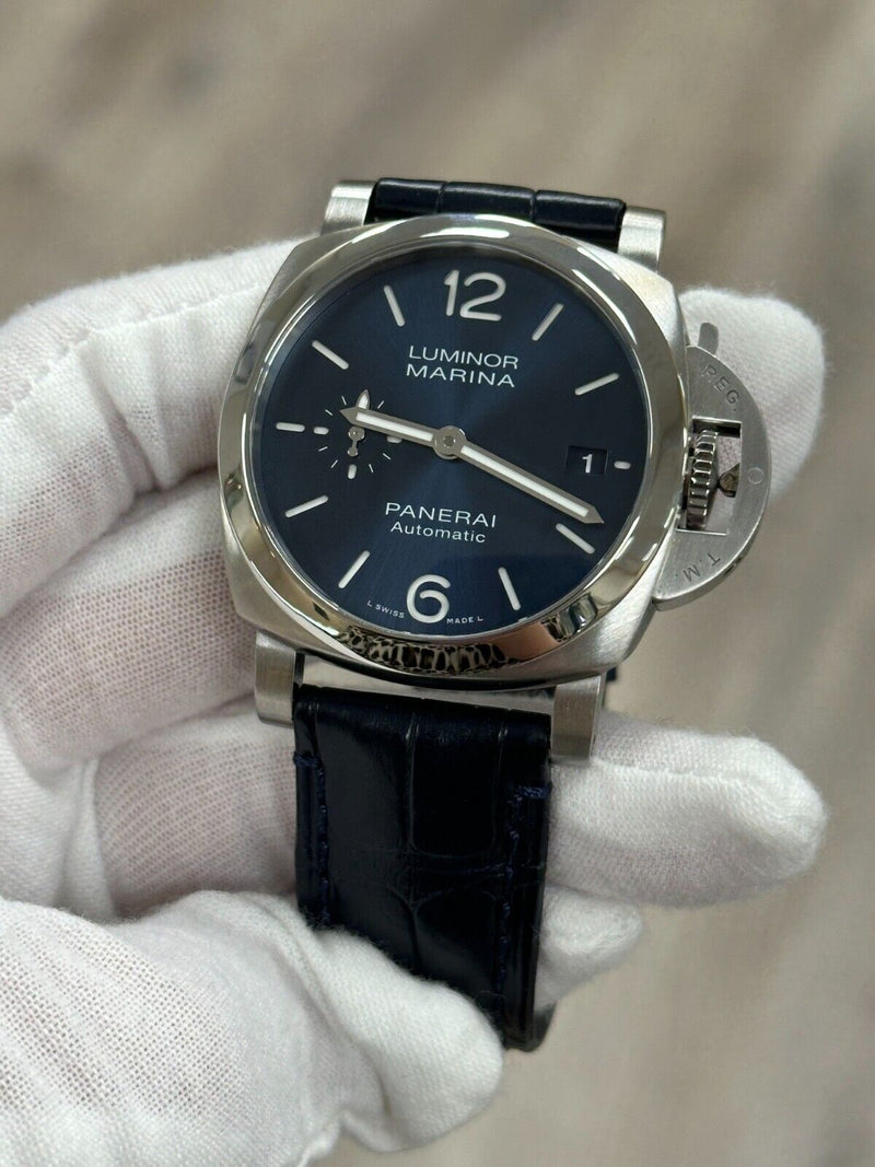 Panerai Luminor PAM01270 PAM 1270 Blue Dial Stainless Steel 40mm Box Paper