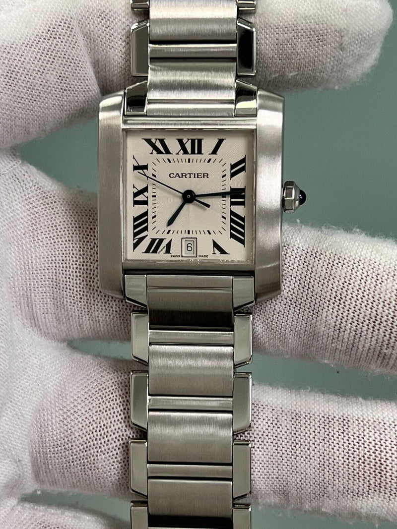 Cartier Tank Française 2302 W51002Q3 Stainless Steel Box Booklet