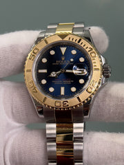 Rolex Yacht Master 16623 40mm Blue Dial 18K Gold Stainless Steel Box Paper 2015