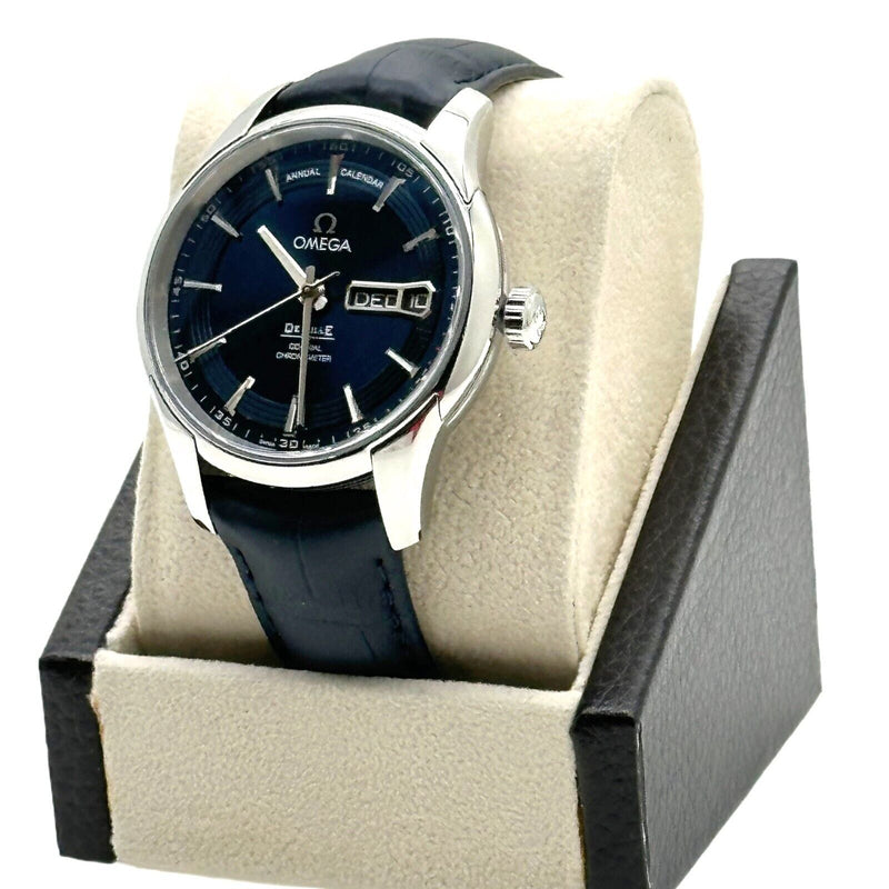 Omega De Ville Hour Vision Annual Calendar 431.33.41.22.03.001 Blue Dial Steel